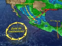 Las precipitaciones son causadas por la humedad del Glofo y el Océano Pacífico y la zona de intestabilidad en norte y centro del país. ESPECIAL /