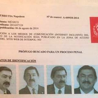 La Interpol muestra ficha roja de Gómez Urrutia