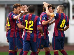 El DT culé suple a las estrellas ofensivas Messi, Neymar y Luis Suárez con Pedro, Rafinha y Munir. AFP /