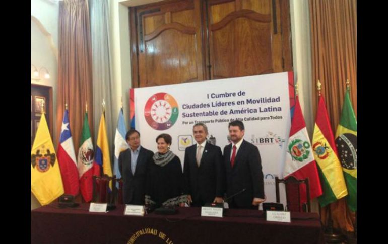 Celebran la Primera Cumbre de Ciudades Líderes en Movilidad Sustentable de América Latina. Foto: @ManceraMiguelMX. ESPECIAL /