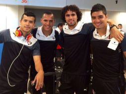 Los jugadores de Atlas se preparan para abordar el vuelo con rumbo a la Ciudad de México. TOMADA DE @Aldoleao81  /