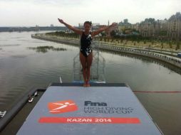 La mexicana es la primer mujer en competir en eventos oficiales de la Federación Internacional de de Natación. ESPECIAL /