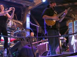 Seagal y su banda de blues tocaron en una congregación de motociclistas en la ciudad de Sebastopol. AFP /