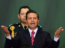 El Presidente Peña promulga este día la legislación secundaria de la reforma energética. AFP /