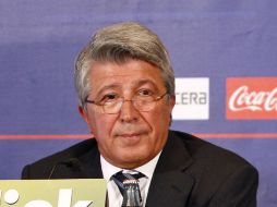 Enrique Cerezo, presidente del Atlético de Madrid. ARCHIVO /