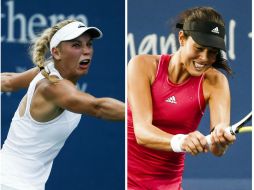 Ambas tenistas seguirán en la WTA esperando la siguiente fecha del torneo. Wozniacki (izq) Ivanovic (Der). EFE /