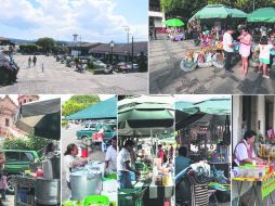 Antes (2004) y ahora (2014). El crecimiento del ambulantaje afecta en diferentes puntos a la plaza principal y calles aledañas.  /