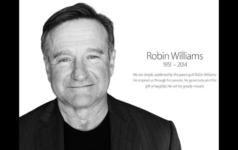 En la fotografía aparece el actor sonriente a blanco y negro con su fecha de nacimiento y fallecimiento. ESPECIAL /