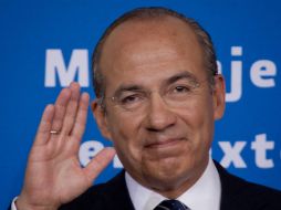 Felipe Calderón no quiso ahondar más sobre la actual situación de Acción Nacional. ARCHIVO /
