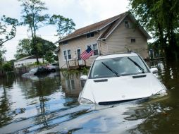 Vista de una de las inundaciones en el suburbio de Bayshore. AFP /