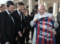 Su Santidad se emocionó con el primer título continental del equipo de sus amores. ARCHIVO /