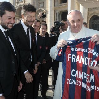El Papa Francisco celebra triunfo de San Lorenzo