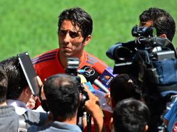 Aldo señala que le da coraje que no se le haya dado el gol desde su llegada al Rebaño. MEXSPORT /