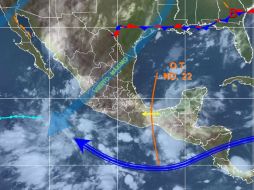 Un canal de baja presión en el sureste mexicano causará lluvias muy fuertes y tormentas eléctricas. TOMADA DE @conagua_clima  /