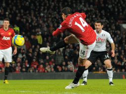 Javier Hernandez participaría en el partido contra el Swansea, en el arranque de la Premier. ARCHIVO /