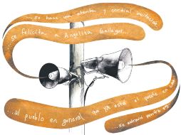 Los anuncios se dan a través de cuatro bocinas a los cuatro vientos por todo el pueblo.  /