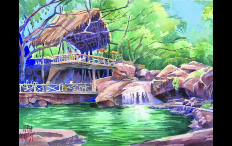 Los paisajes coloridos y sacados de una historia de fantasía son la norma en El Edén.  /