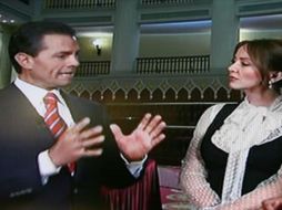 Imagen del Presidente Peña Nieto durante su participación en el programa. ESPECIAL /