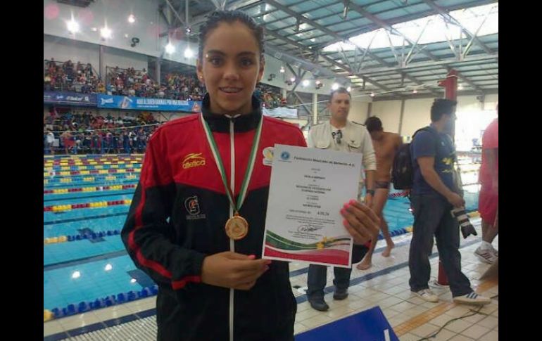 Jaspeado logró un tiempo de ocho minutos y 49.76 segundos. Foto: @Conade. ESPECIAL /