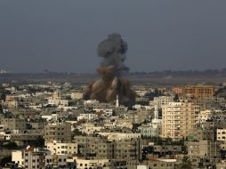 Según el reportes palestinos, ni los bombardeos israelíes, ni los cohetes lanzados desde Gaza causan víctimas o daños materiales. AP /