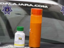 Al joven se le decomisó veneno para cucarachas. ESPECIAL /