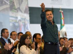 Enrique Peña Nieto destaca el nivel de acuerdo alcanzado en el Pacto por México. NTX /