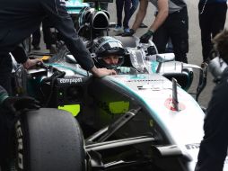 Nico Rosberg del equipo Mercedes durante la primera sesión de entrenamientos en el Gran premio de Bélgica. AFP /