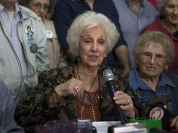 Estela de Carlotto anuncia la aparición de una nieta más de las Abuelas Plaza de Mayo. AP /
