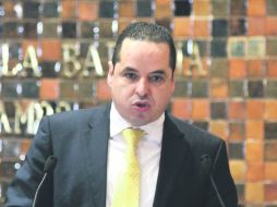 Enrique Velázquez. Coordinador de la bancada del PRD en el Congreso local.  /