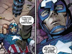 Con 'Patriotismo exacerbado es fanatismo' y 'No importa quién ni de dónde eres' el héroe defiende su posición. Foto: @RosaLzn. ESPECIAL /