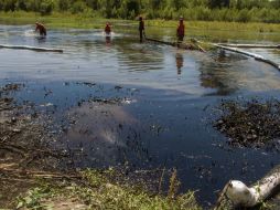 El río San Juan en el municipio de Cadereyta fue el perjudicado. AFP /
