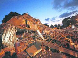 Las ruinas de la ciudad, al igual que el ánimo de sus habitantes.  /