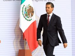 Enrique Peña Nieto explica que el camino para el país no será fácil. EFE /