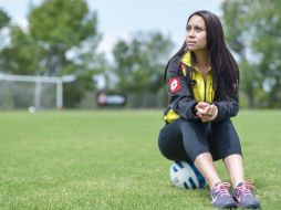 Es la primer mujer a cargo de los servicios médicos en cancha de primera división. Foto: leonesnegrosudg.mx. ESPECIAL /