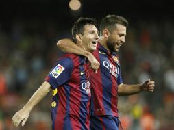 El astro argentino se sintió cómodo con los noveles y mostró la frescura perdida en el último curso. EFE /