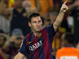 Messi marcó doblete a los minutos 42 y 63. EFE /