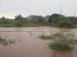 En el municipio de Guaymas las precipitaciones fueron de 127 milímetros en la región de Hornos. Tomada de @e_pau. ESPECIAL /