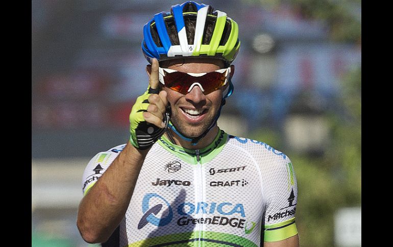 Matthews arrebató la cima de la competencia al español Alejandro Valverde.  /