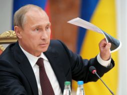 Vladimir Putin participa en una cumbre política para líderes de estado celebrada en Minsk, Bielorrusia. EFE /