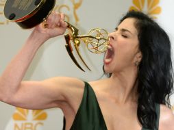 La artista se llevó el premio de Mejor Guión para Especial de Variedades. AFP /