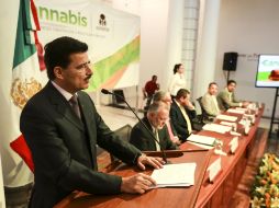 Tonatiuh Bravo participa en el Foro 'Cannabis, Mitos, avances científicos y políticas públicas'.  /