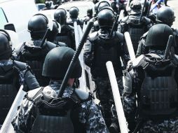 Uniformados. Entre otras acciones, los elementos de la FUJ han detenido a más de mil 400 personas.  /