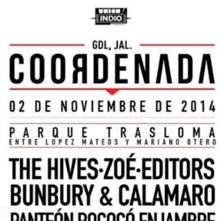 The Hives encabeza festival 'Coordenada' en Guadalajara