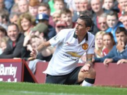 Di María, tras sufrir molestias durante el duelo, es sustituido en el último tramo del partido. EFE /