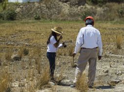 Trabajadores de la zona son evacuados para evitar percances. ARCHIVO /