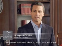 El Presidente alista el Informe de Gobierno del periodo 2013-2014. ESPECIAL /