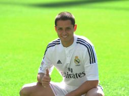 Durante sus cuatro años en Manchester United, el mexicano anotó 59 goles en 129 partidos disputados. AFP /