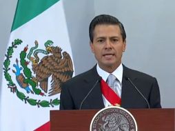 Peña da mensaje con motivo a su Segundo Informe de Gobierno. ESPECIAL /