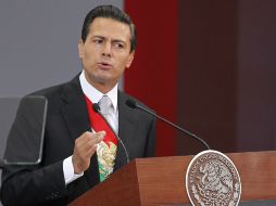 Durante su Segundo Informe de Gobierno, Peña Nieto hizo oficial la construcción de un nuevo aeropuerto. EFE /