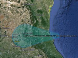 Previsión del trayecto que tendrá Dolly para el 3 de septiembre. TOMADA DE @conagua_clima  /